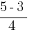 {5-3}/{4}