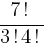 {7!}/{3!4!}