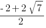 {-2+2sqrt{7}}/{2}