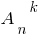 {A_n}^k